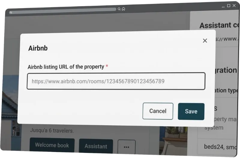 Enter Airbnb listing URL