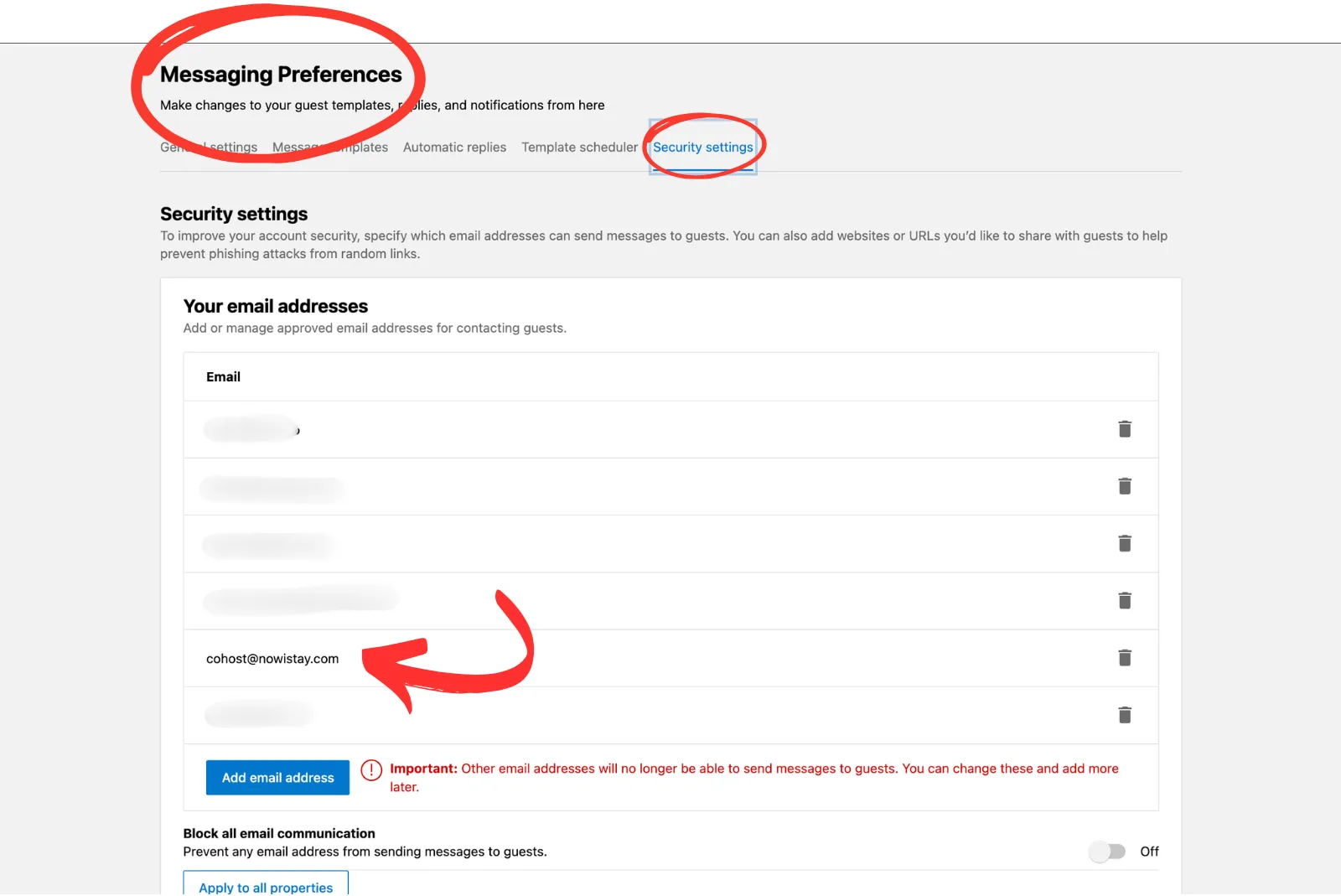 Email address added confirmation