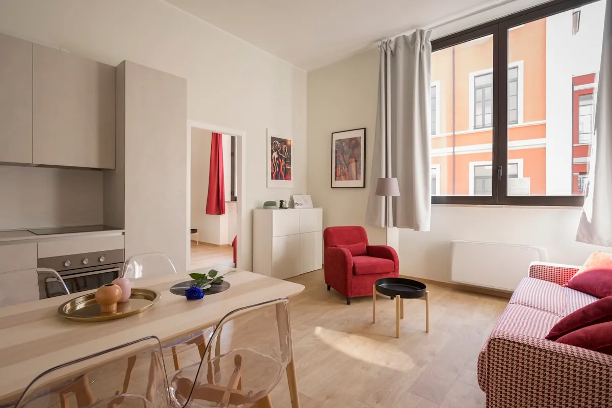 Modern vacation rental apartment with professional interior design