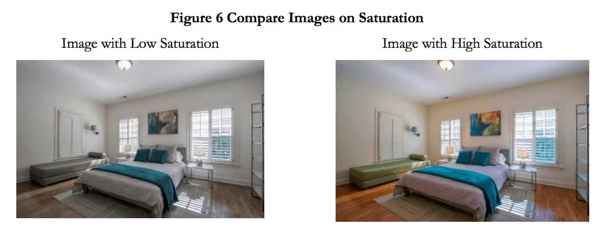 AI-enhanced Airbnb listing photo showing improved brightness and composition